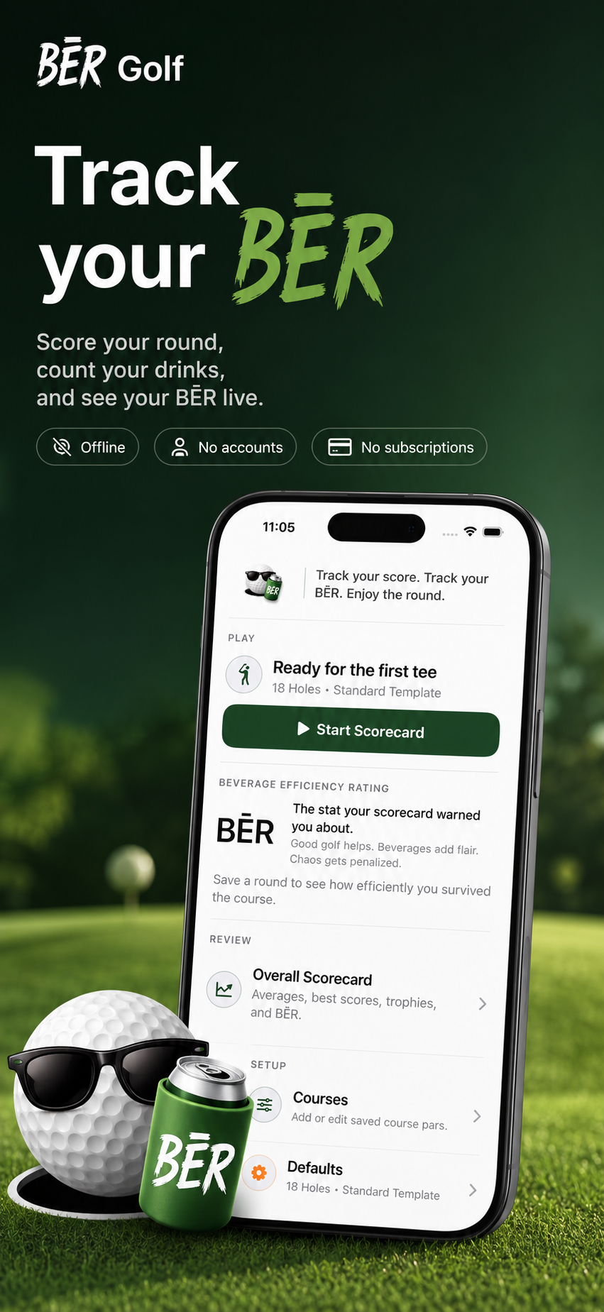 Track your BĒR promotional screenshot
